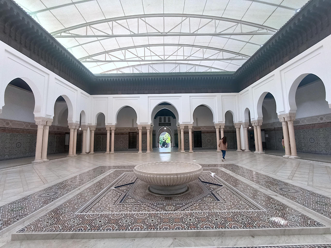 patio de la grande mosquée de Paris