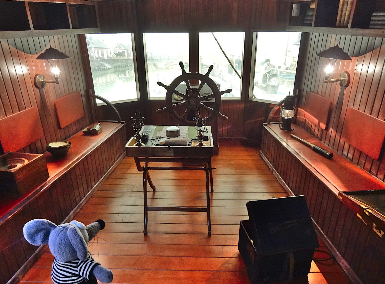 reconstitution du bateau de Jules Verne à l'intérieur de sa maison !