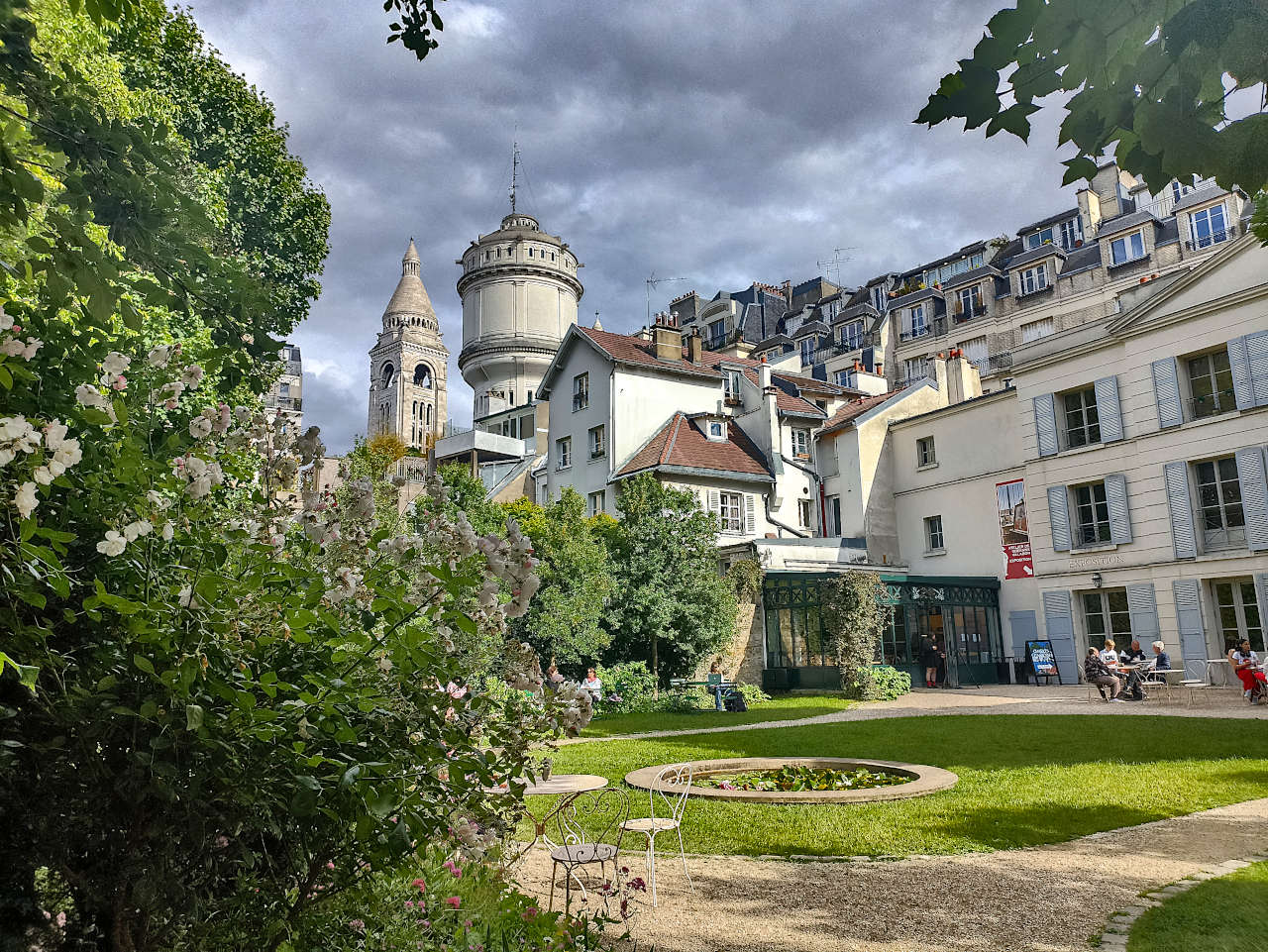 jardin et salon de thé du musée de Montmartre