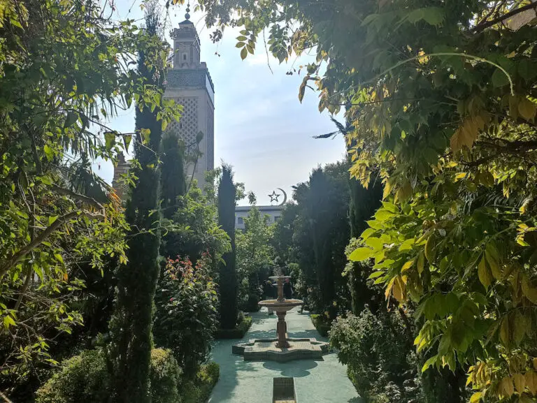 jardin grande mosquée de Paris