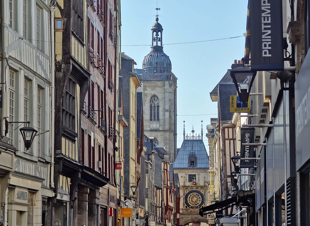 rue du Gros Horloge à Rouen