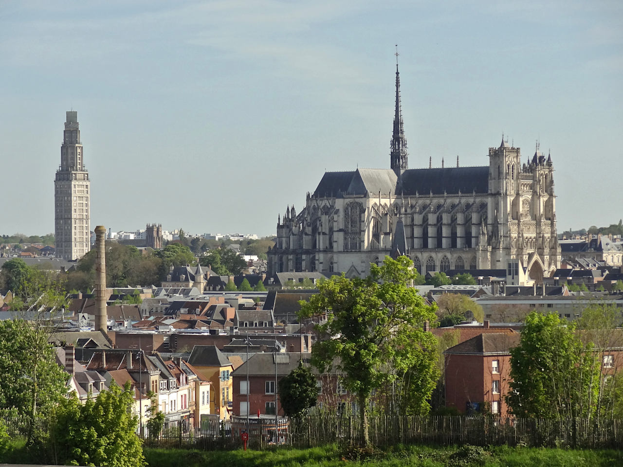 vue depuis la citadelle d'Amiens