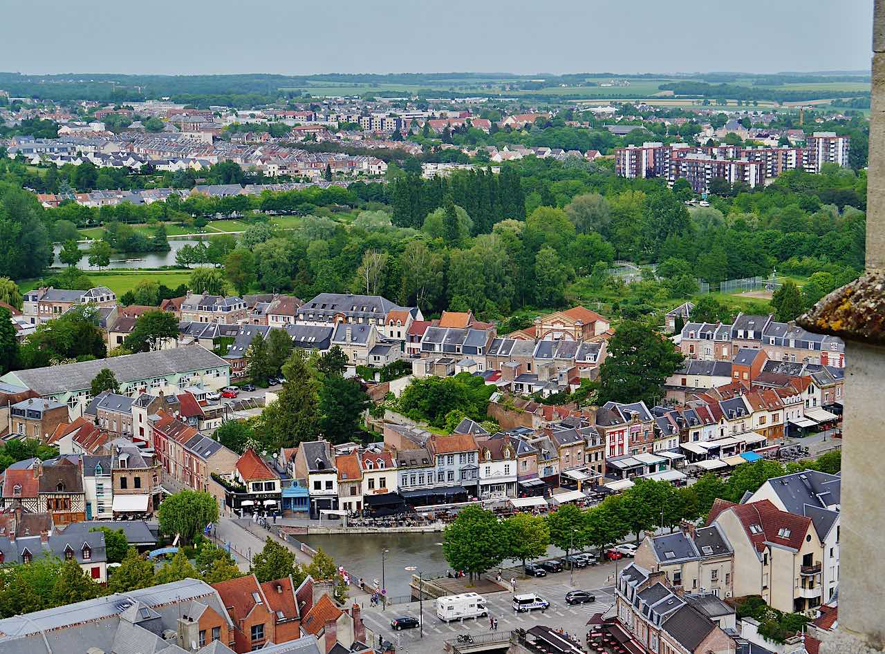 vue depuis les tours de la cathédrale d'Amiens