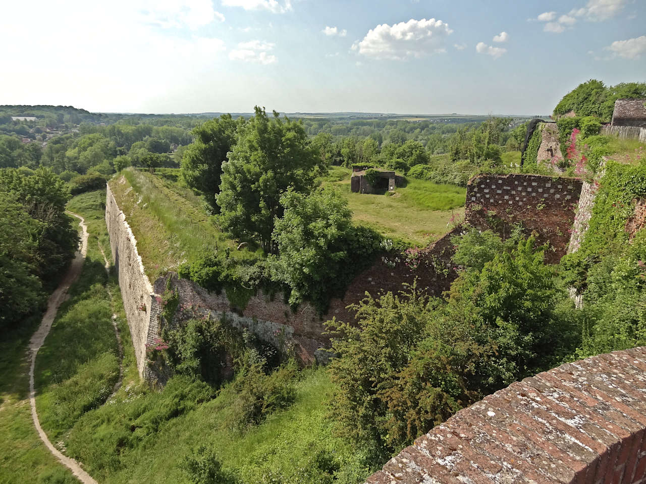 vue depuis la citadelle de Montreuil-sur-Mer 