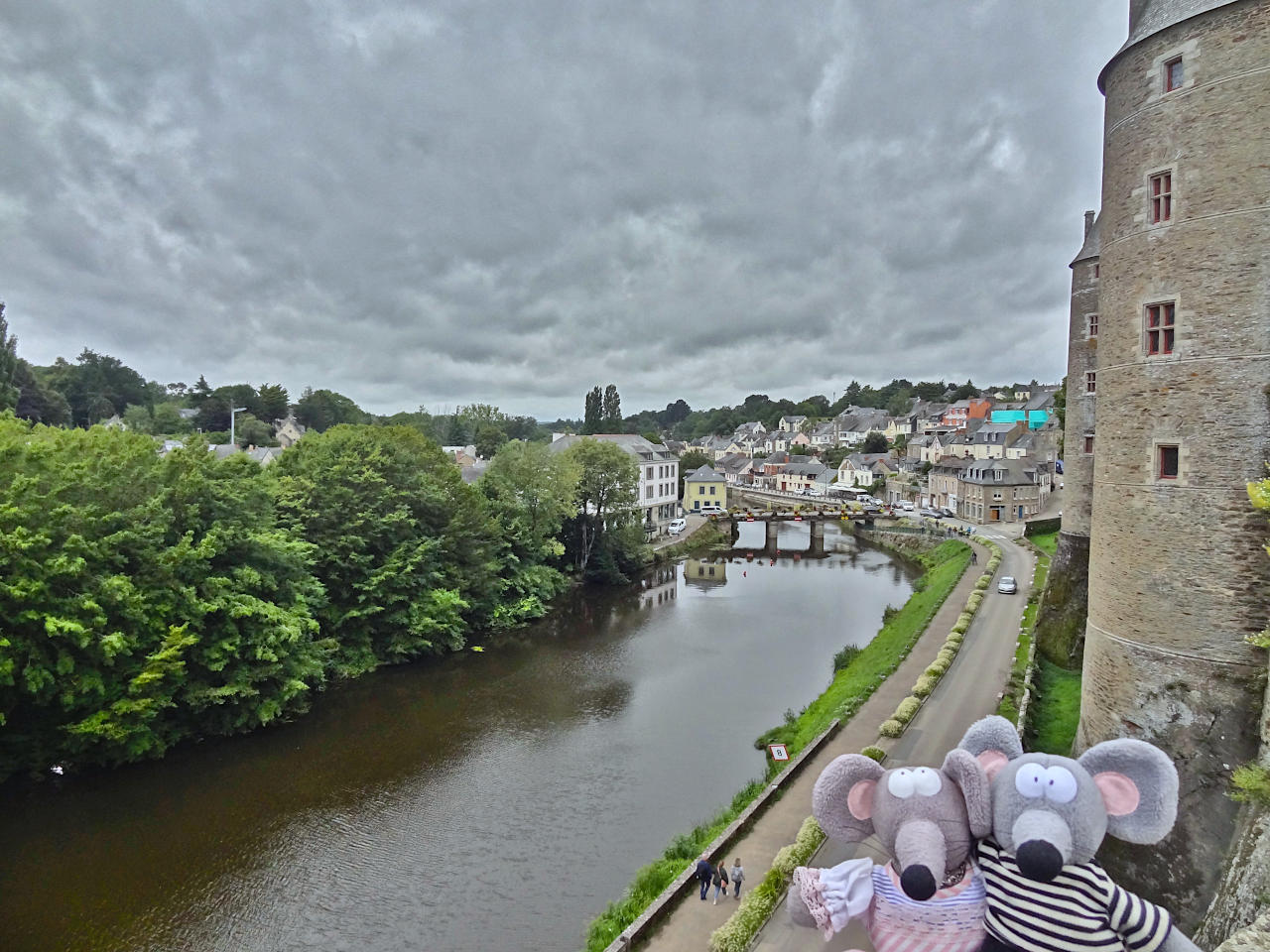 vue depuis le château de Josselin