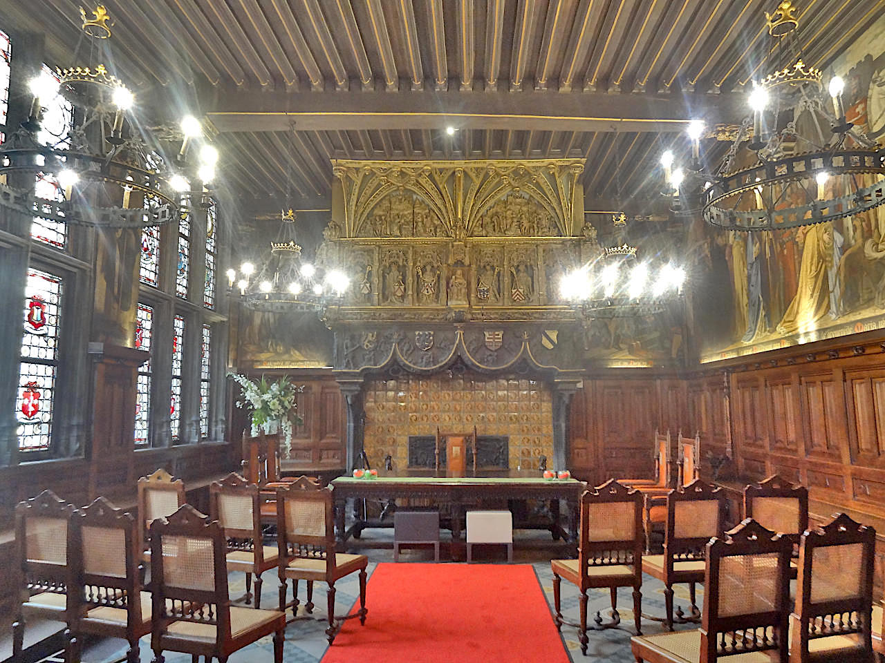 salle des Echevins de l'Hôtel de Ville de Courtrai