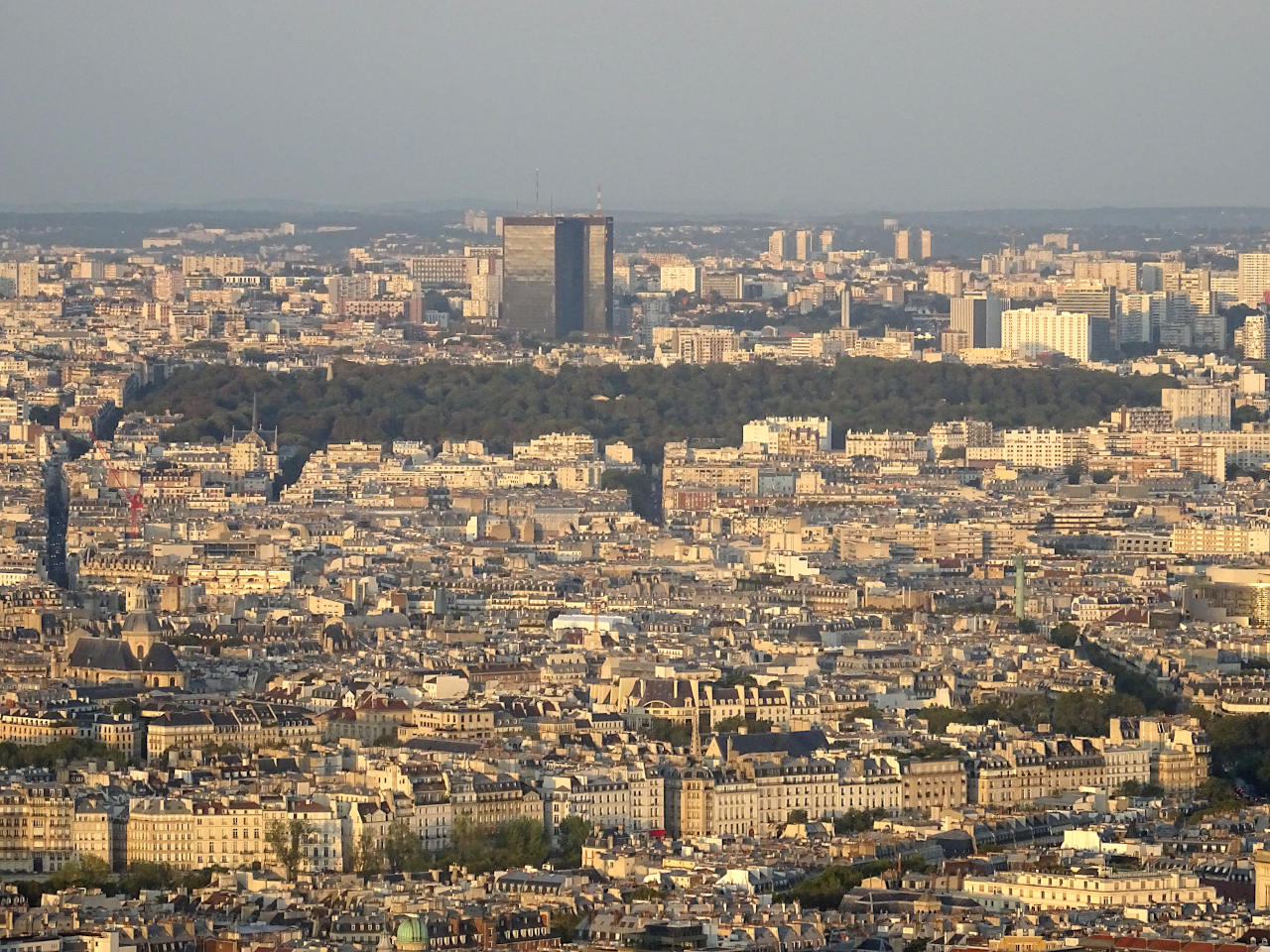 Père Lachaise vu depuis la tour Montparnasse
