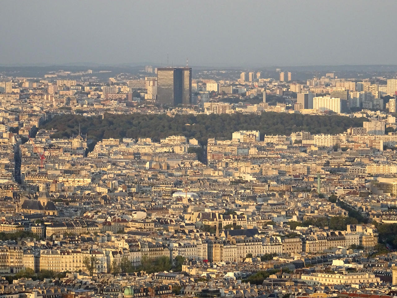 Père Lachaise vu depuis la tour Montparnasse