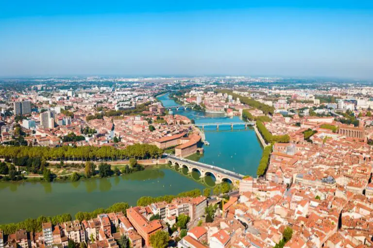 Vue aérienne de Toulouse