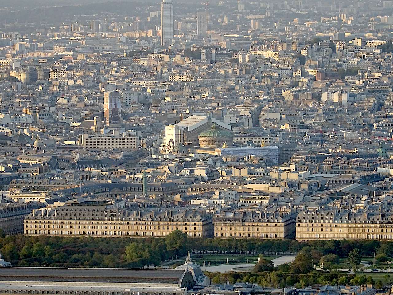 Tuileries et Opéra Garnier vus depuis la tour Montparnasse