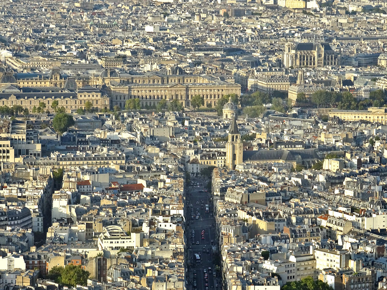 vue au nord depuis la tour Montparnasse