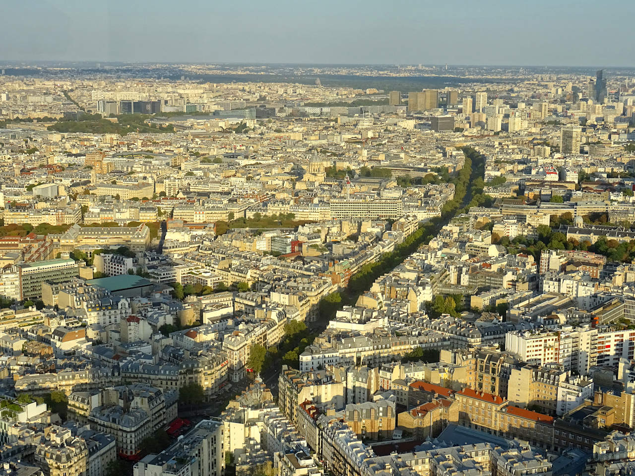 vue de l'est de Paris depuis la tour Montparnasse