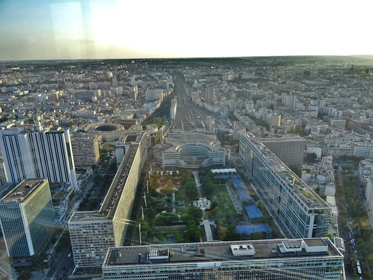 vue au sud de la tour Montparnasse