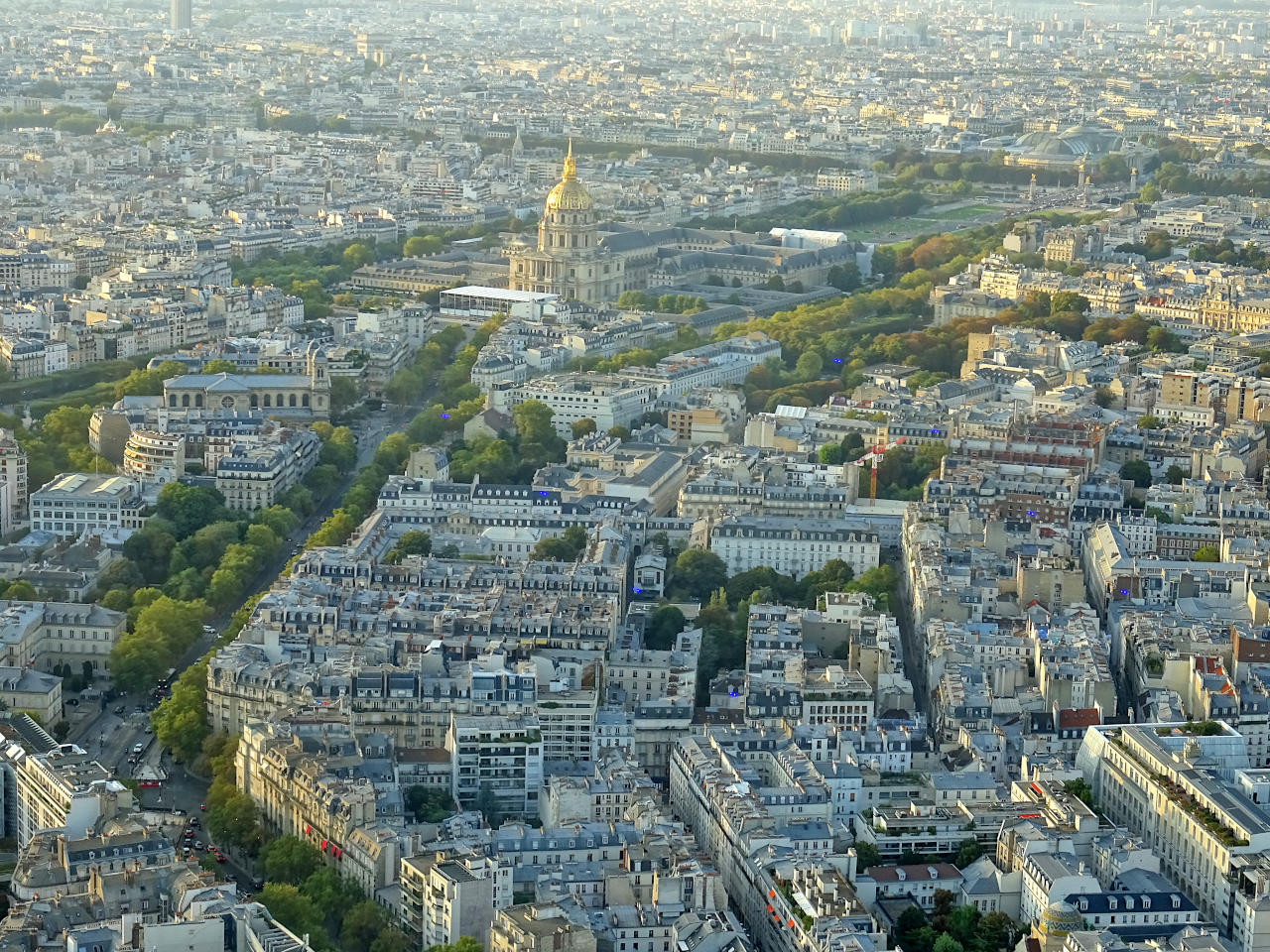 Les Invalides vues depuis la tour Montparnasse