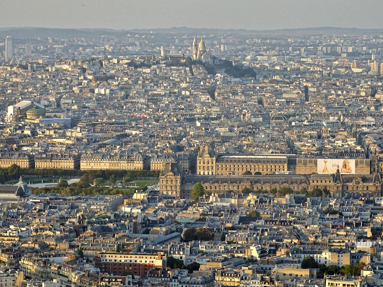 vue plein nord depuis la tour Montparnasse