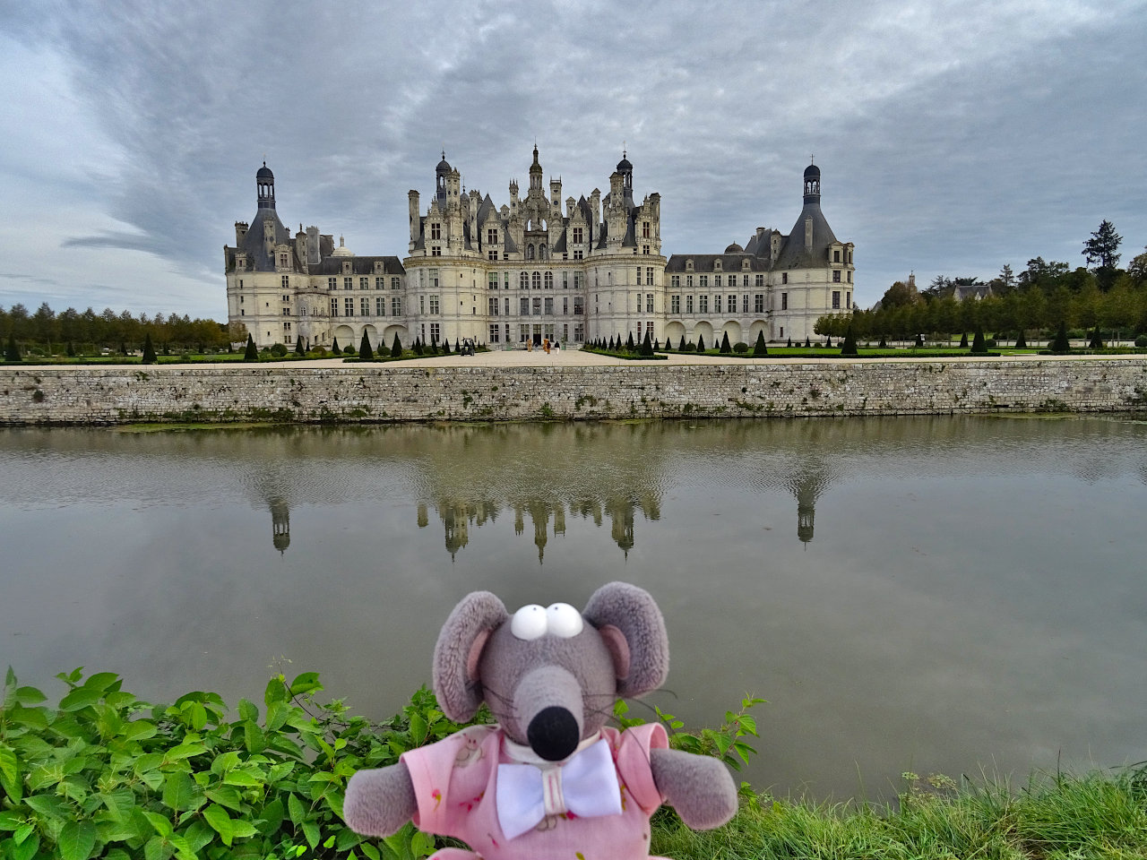 Chambord vue canal