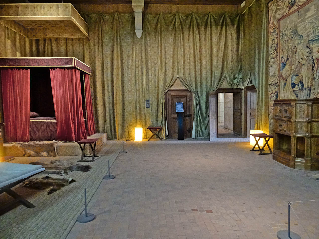 chambre de François Ier au château de Chambord