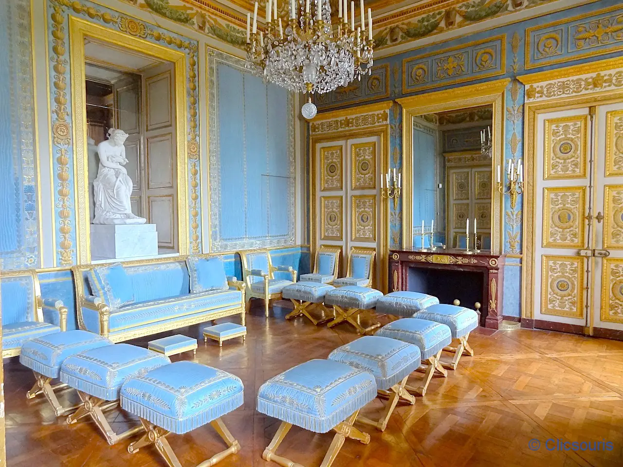 château de compiègne salon bleu