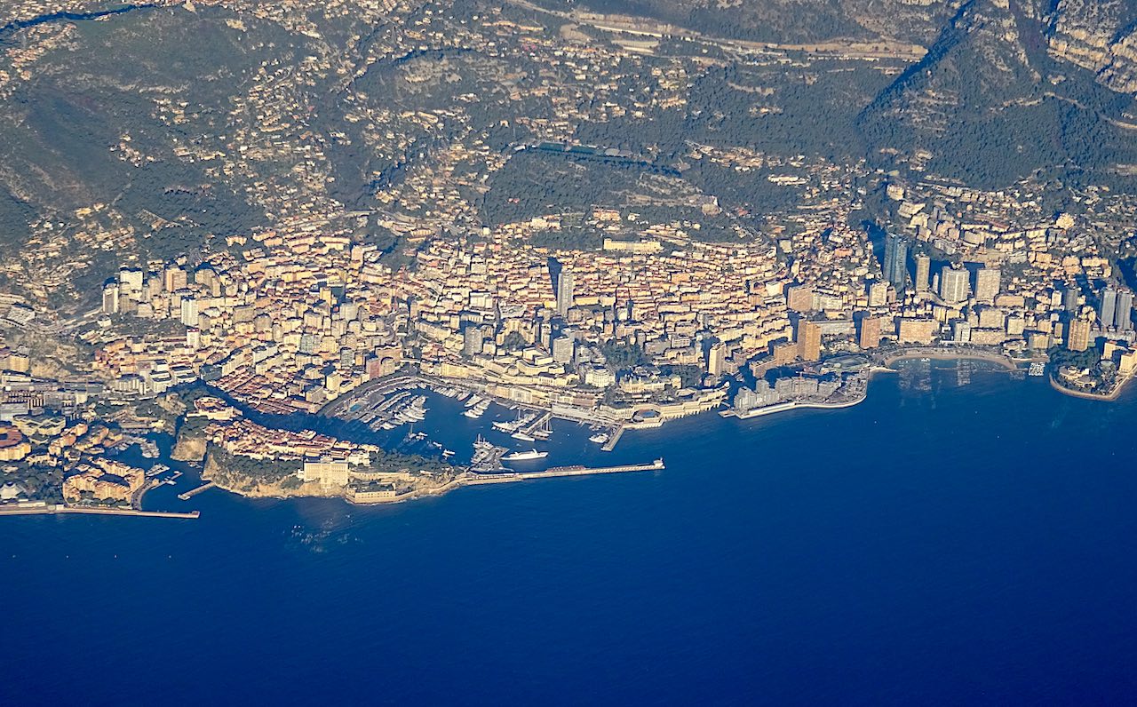 vue aérienne de Monaco