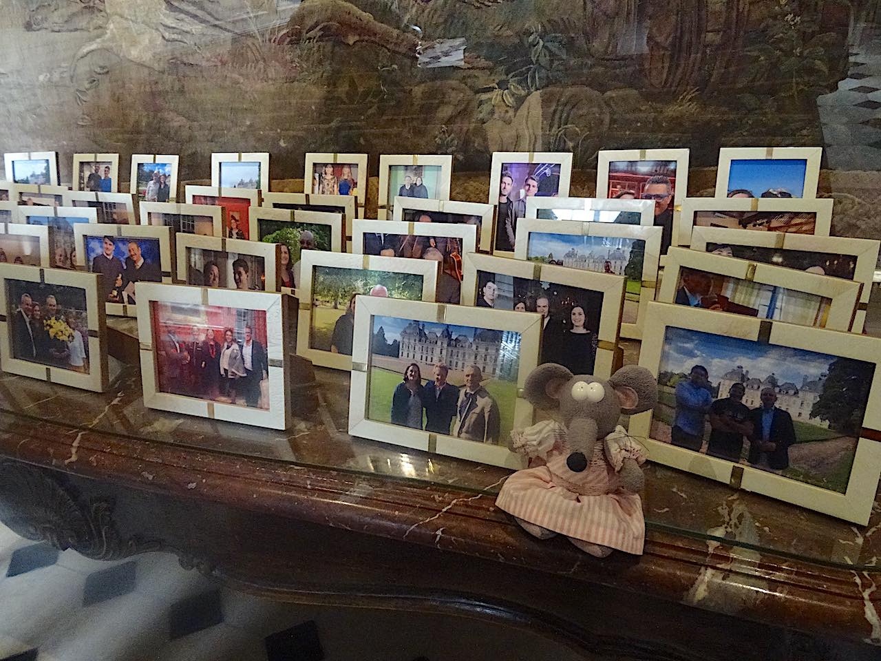 photos des personnalités ayant visité le château de Cheverny