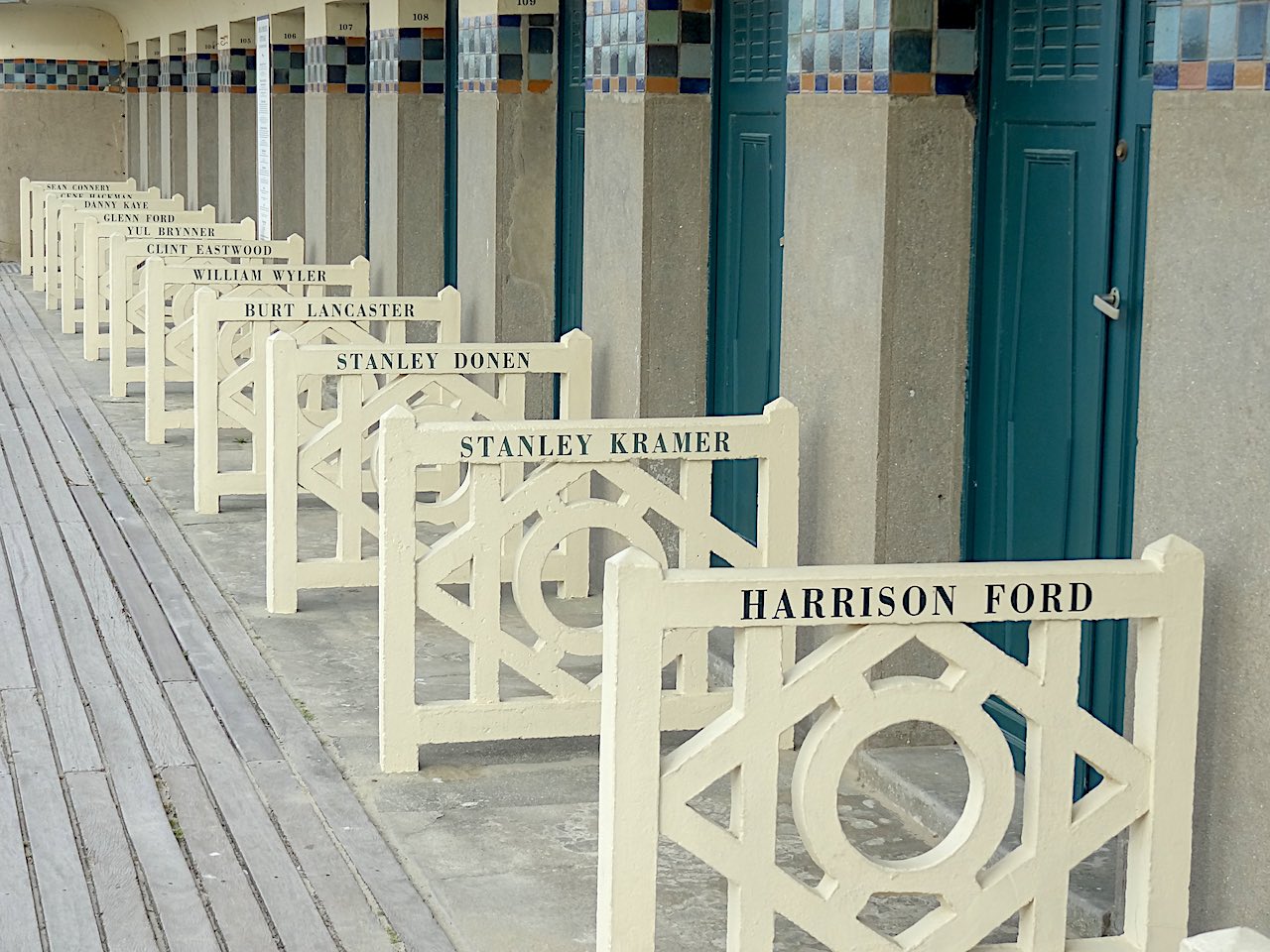 Deauville cabine noms de stars