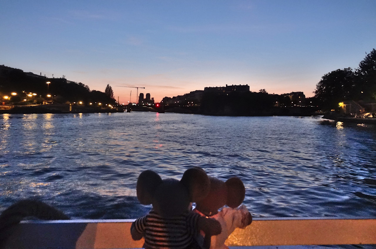bateau mouche Paris nuit