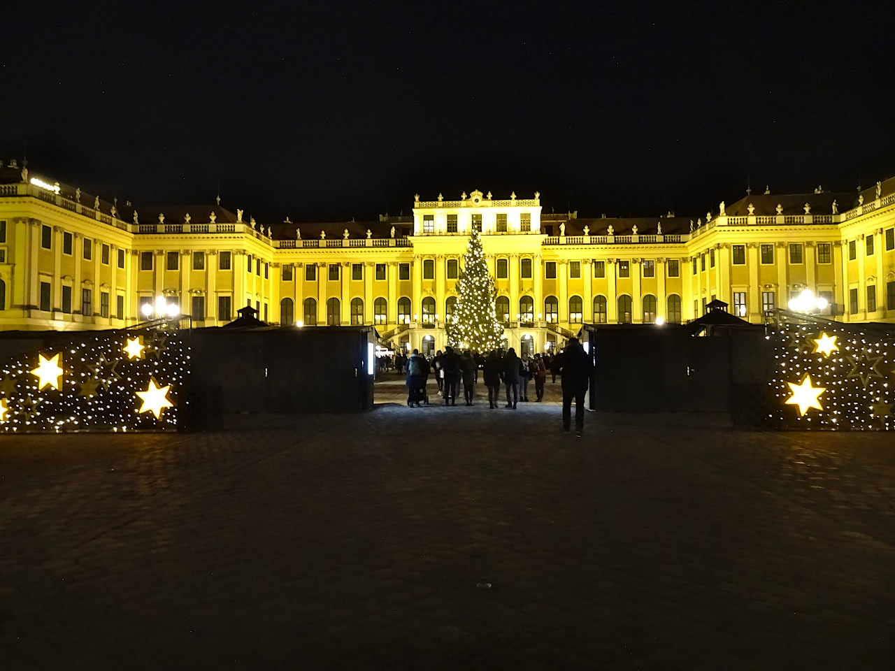 château de Schönbrunn pendant le marché de Noël