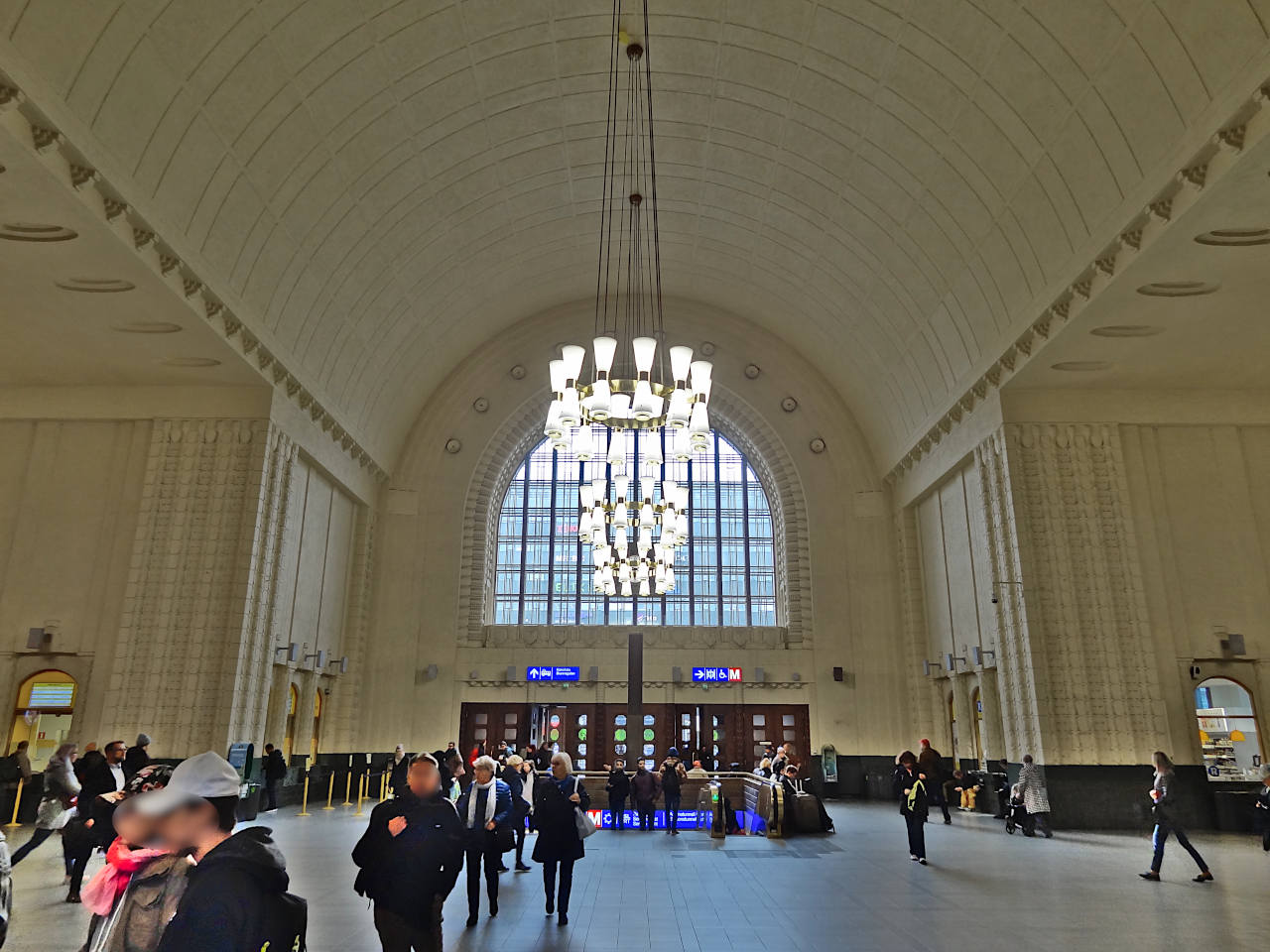 intérieur de la gare d'Helsinki