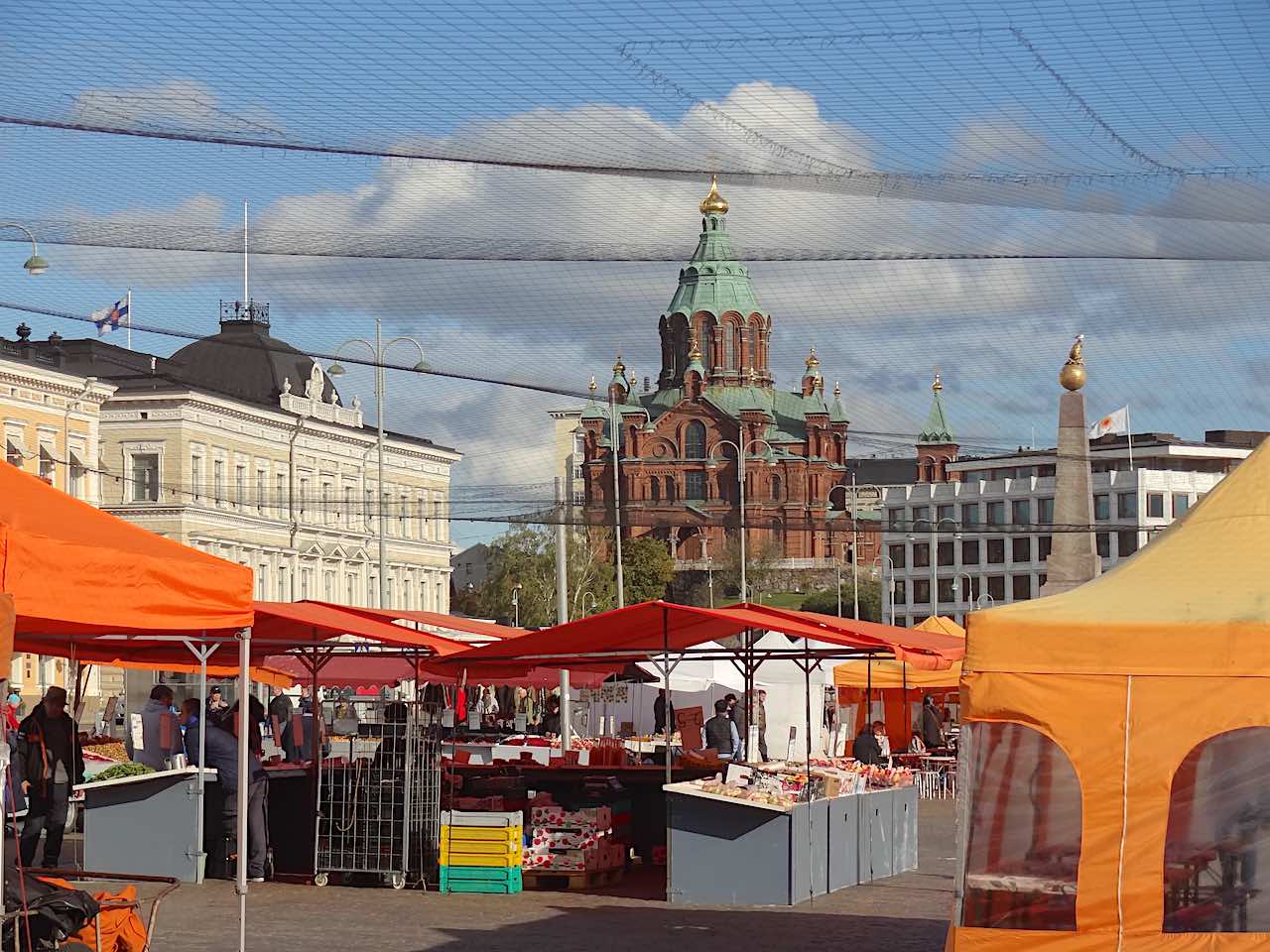 place du marché à Helsinki