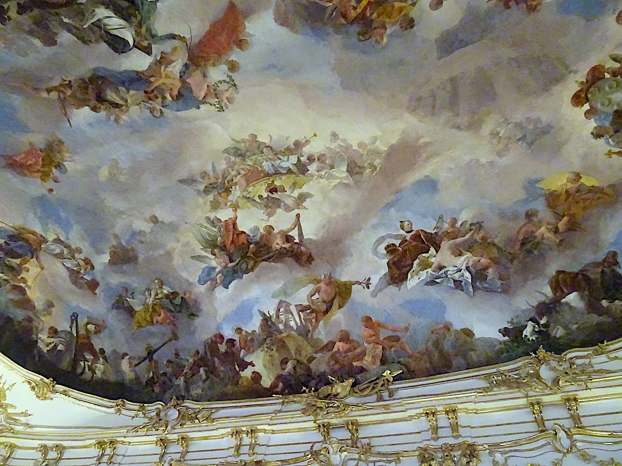 plafond grande galerie du château de Schönbrunn