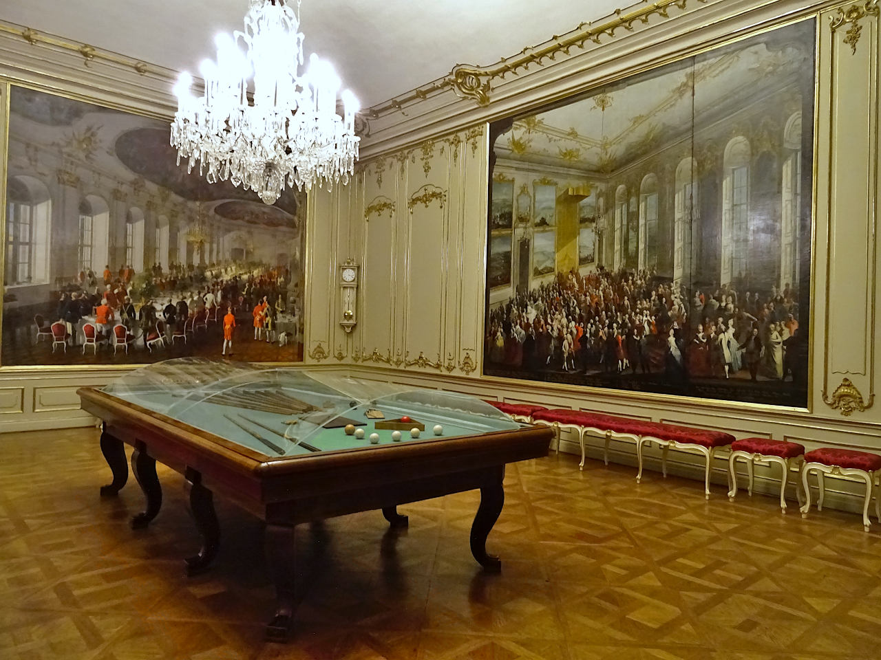 salle de billard du château de Schönbrunn