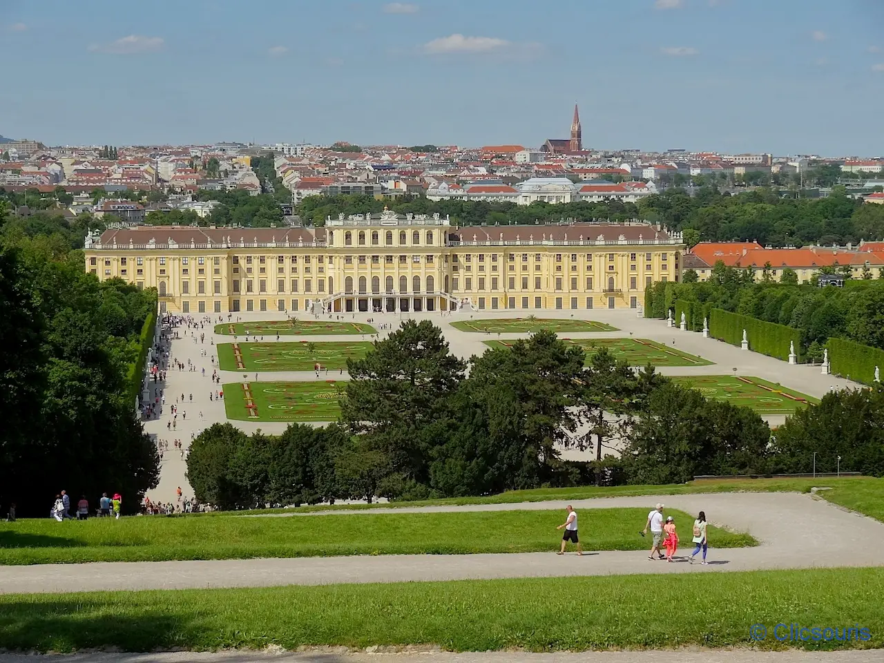 vue depuis la Gloriette du château de Schönbrunn