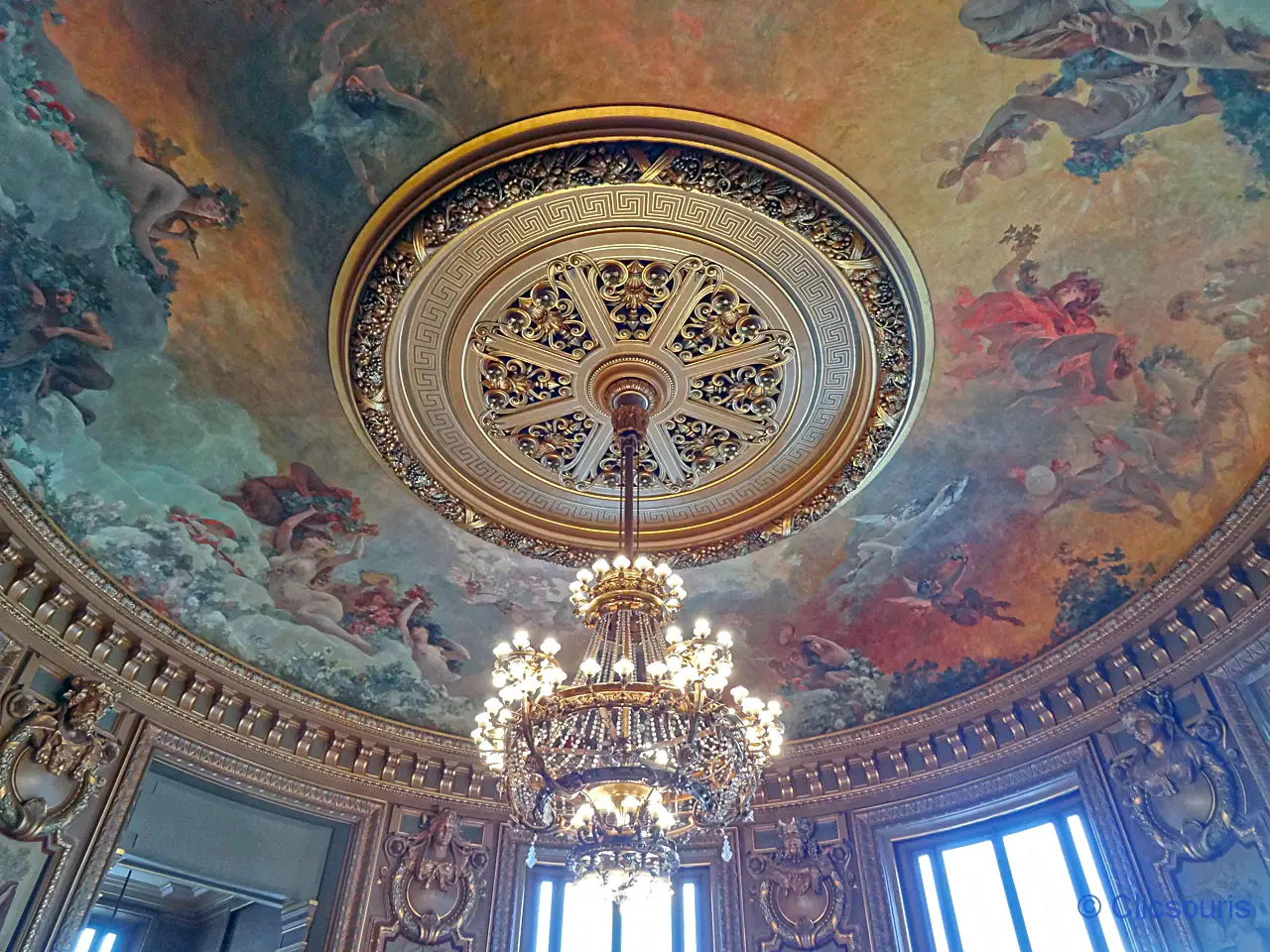 plafond du salon du Glacier de l'Opéra Garnier