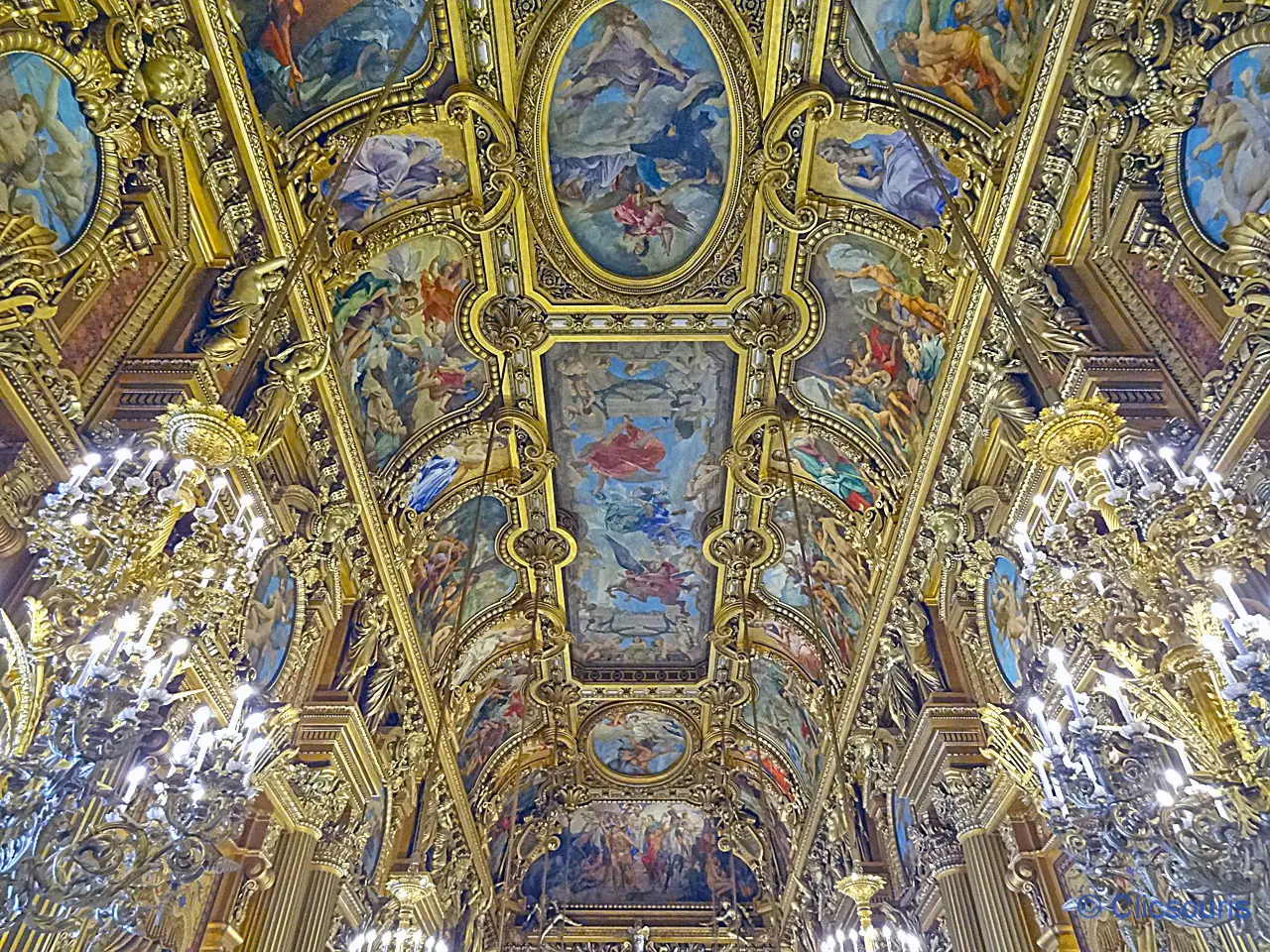 plafond du foyer de l'Opéra Garnier