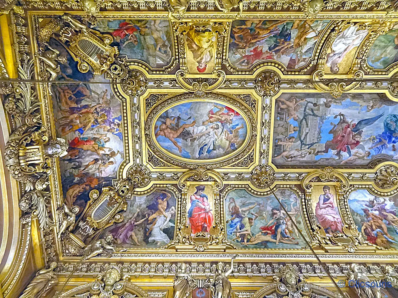 plafond du foyer de l'Opéra Garnier