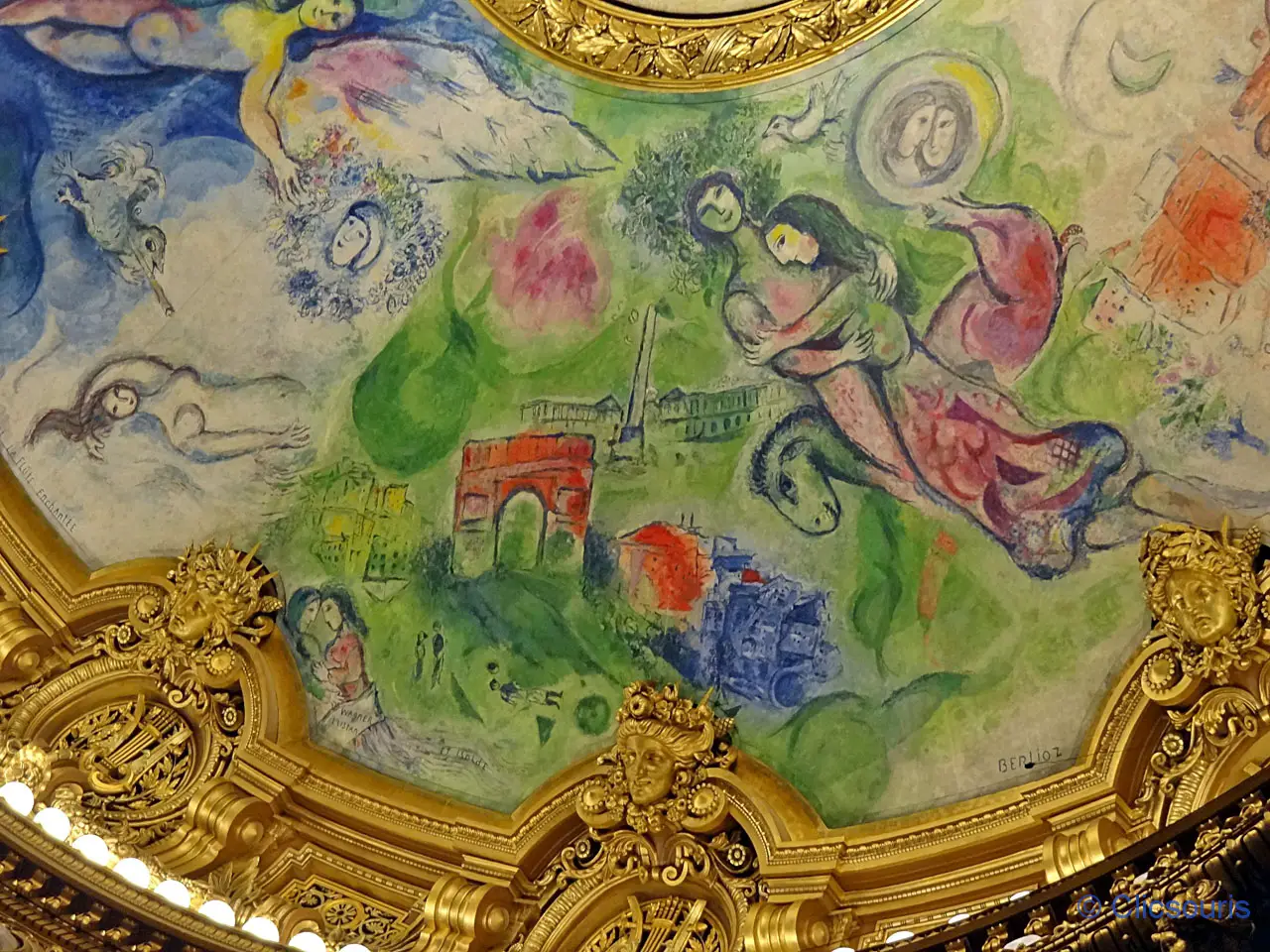 plafond Chagall de l'Opéra Garnier