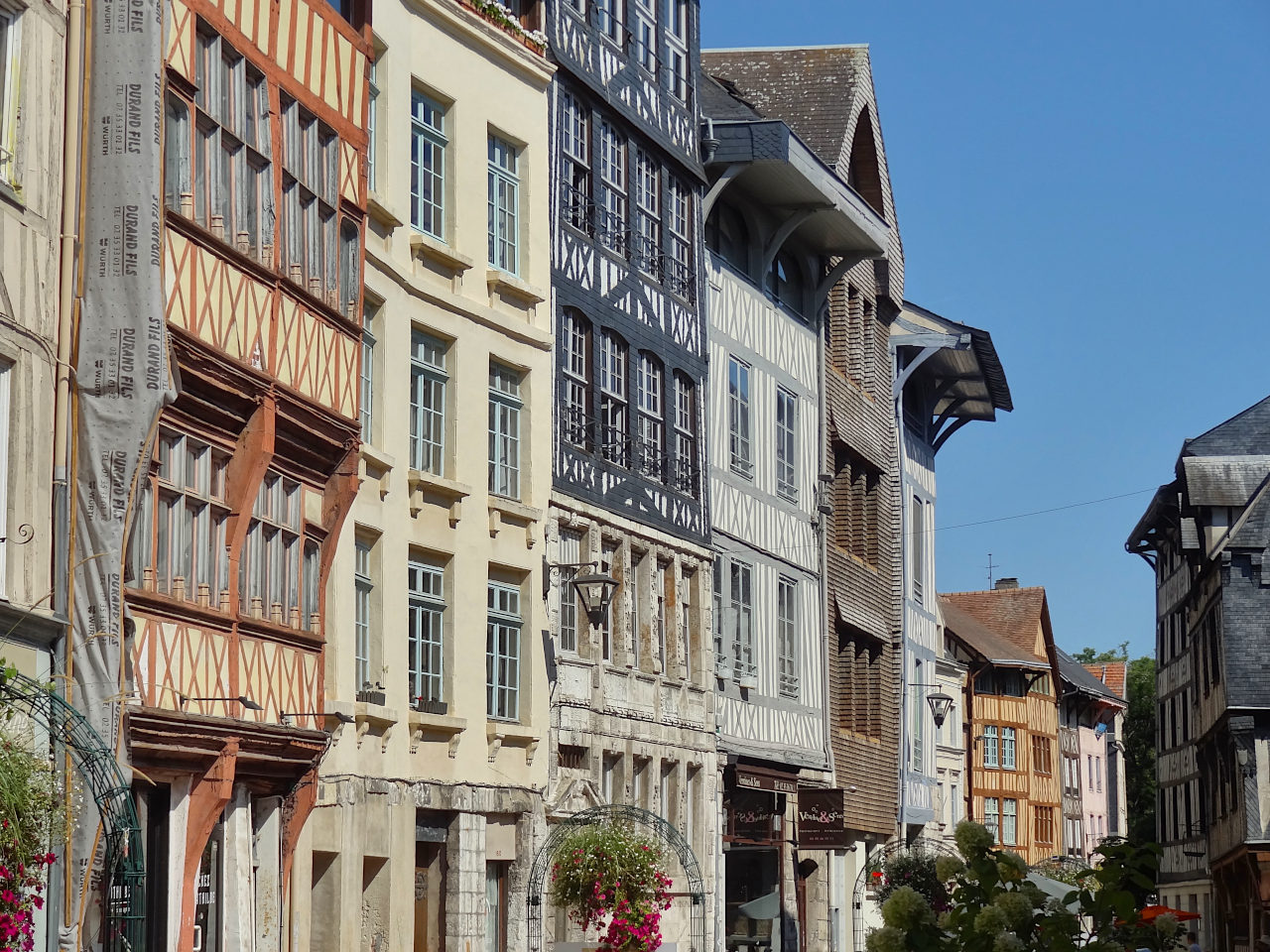 Rue Eau-de-Robec à Rouen