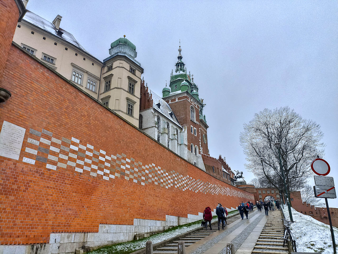 Wawel sous la neige