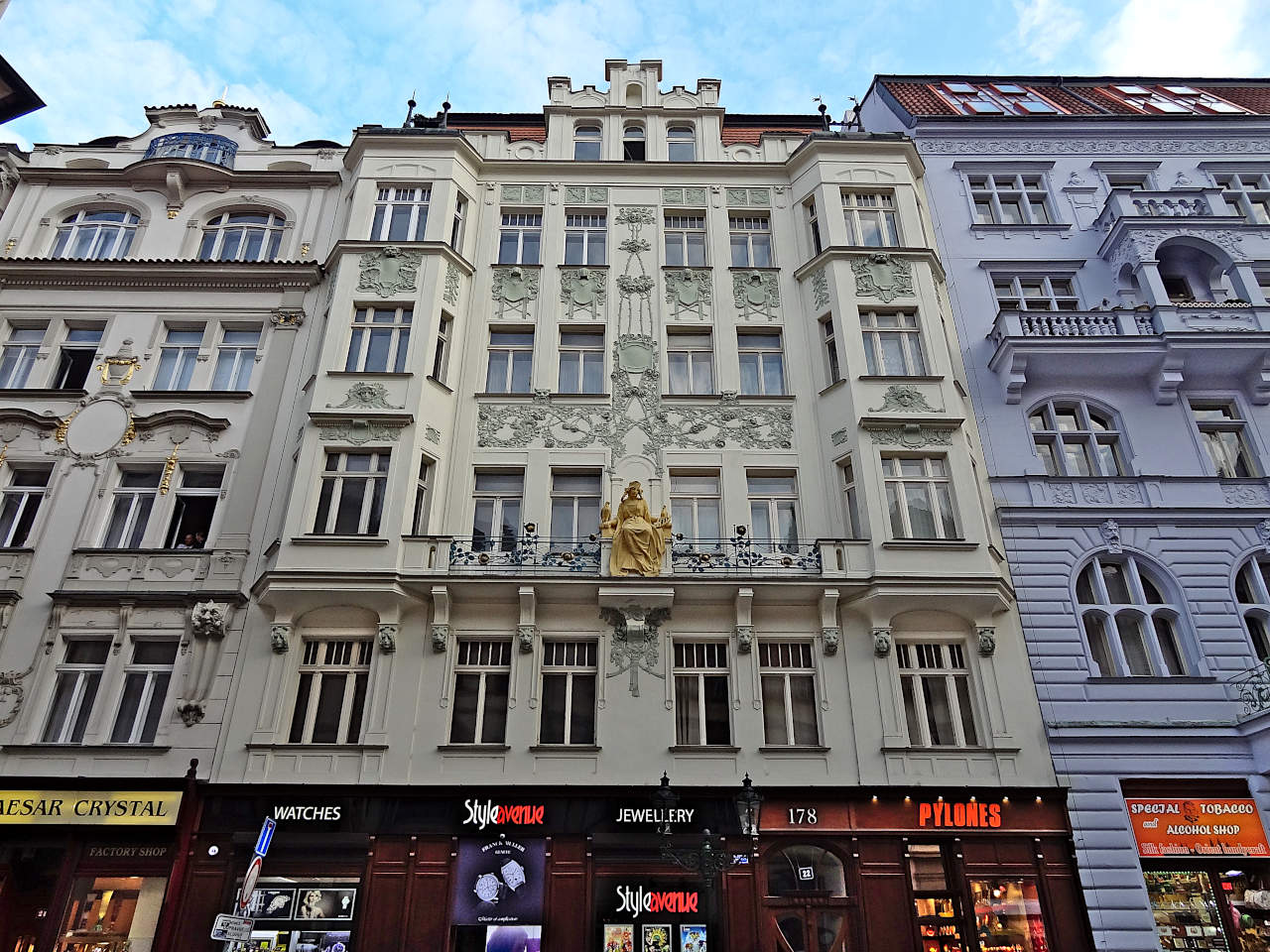 immeuble art nouveau à Prague