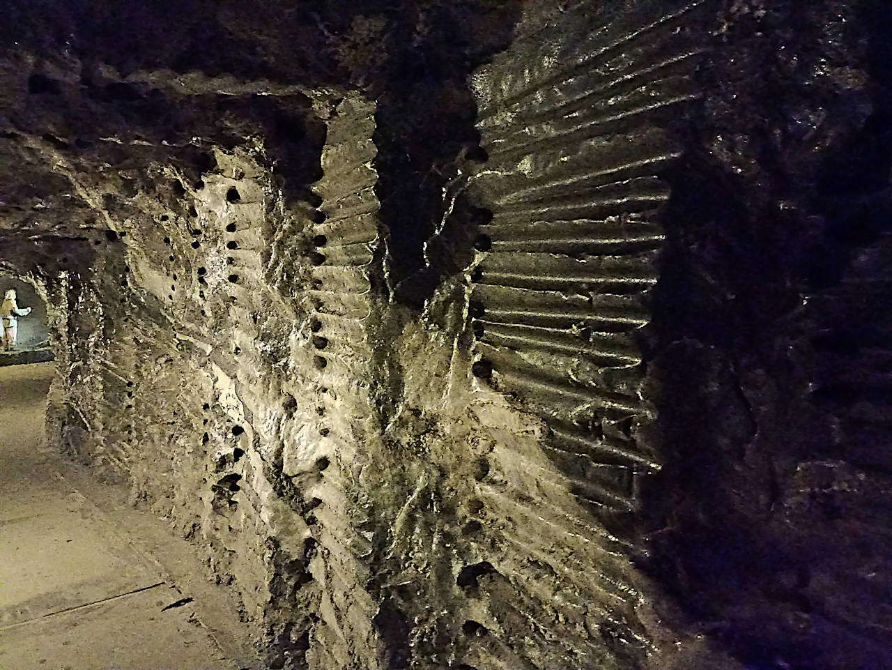 mines de sel de Wieliczka murs