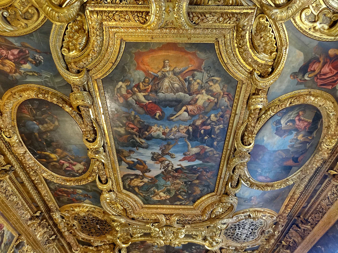 plafond de la Sala del Senato du palais des Doges