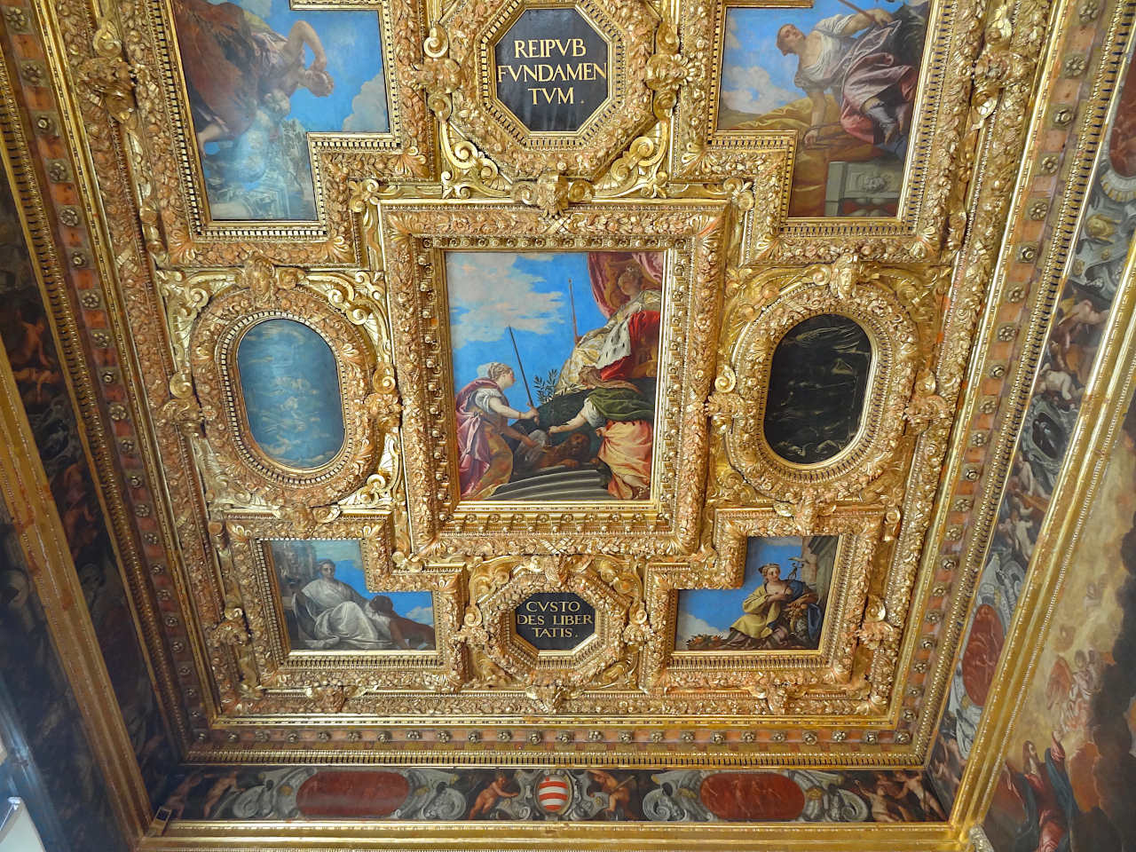 plafond de la salle du Collège du Palais des Doges