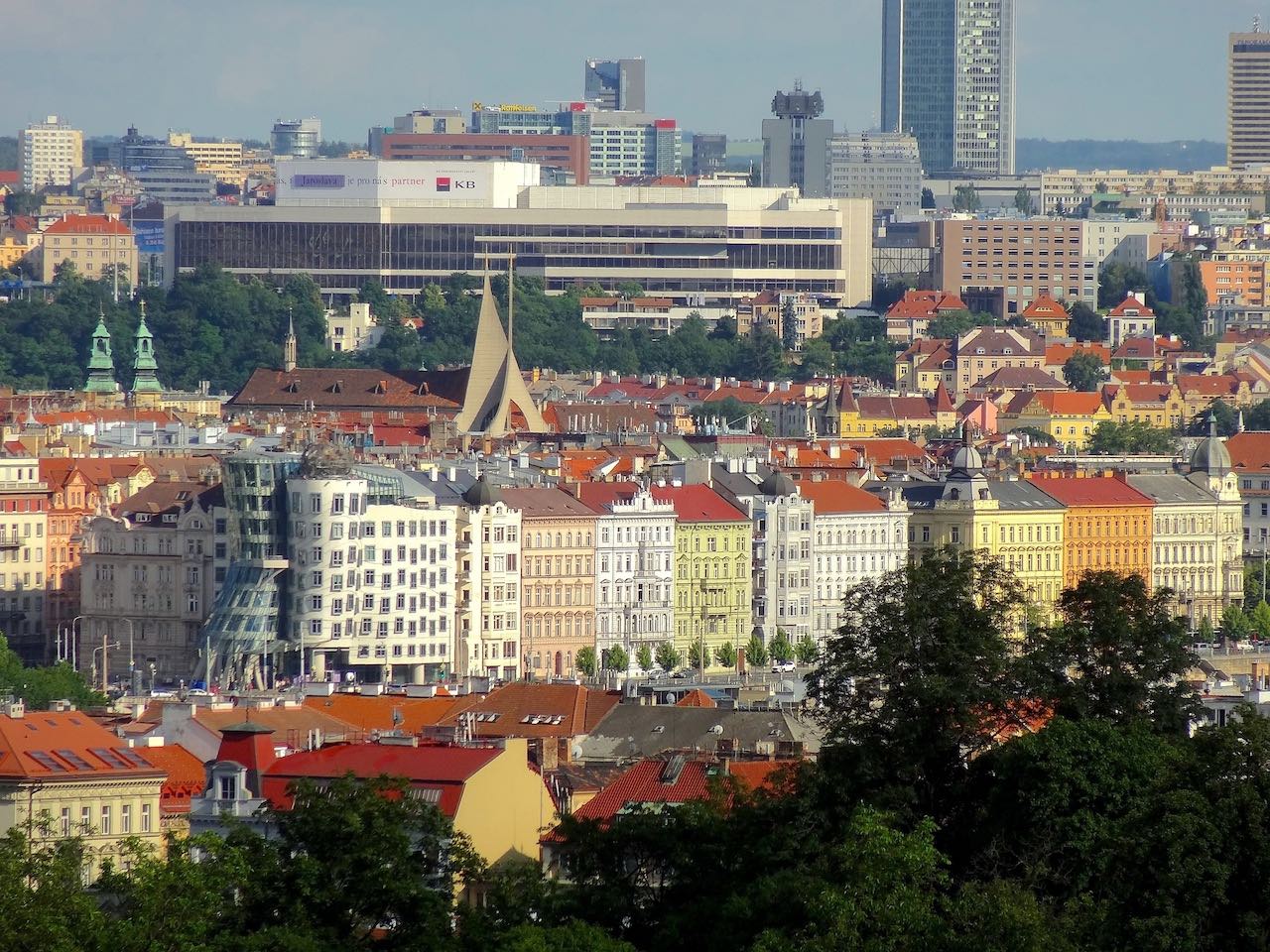 vue sur les quais de Prague