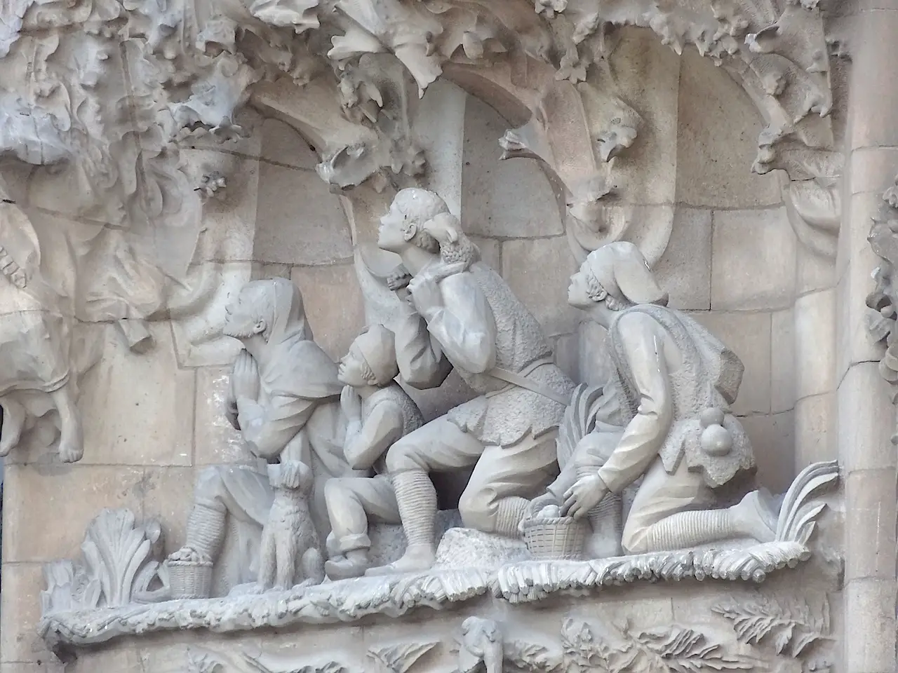 Façade de la Nativité de la Sagrada Familia à Barcelone