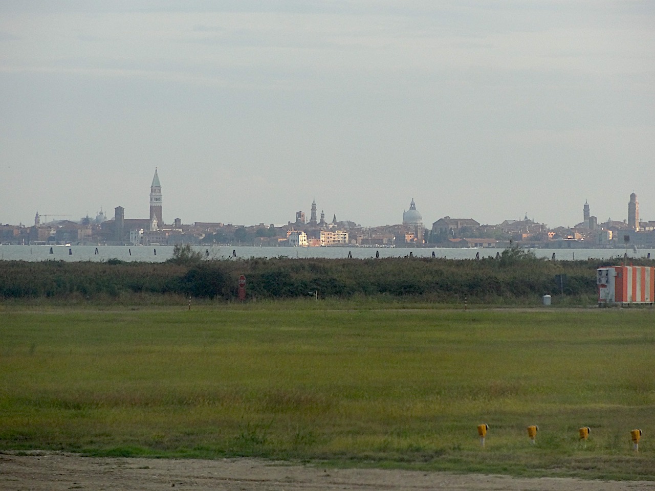 centre de Venise vu depuis l'aéroport