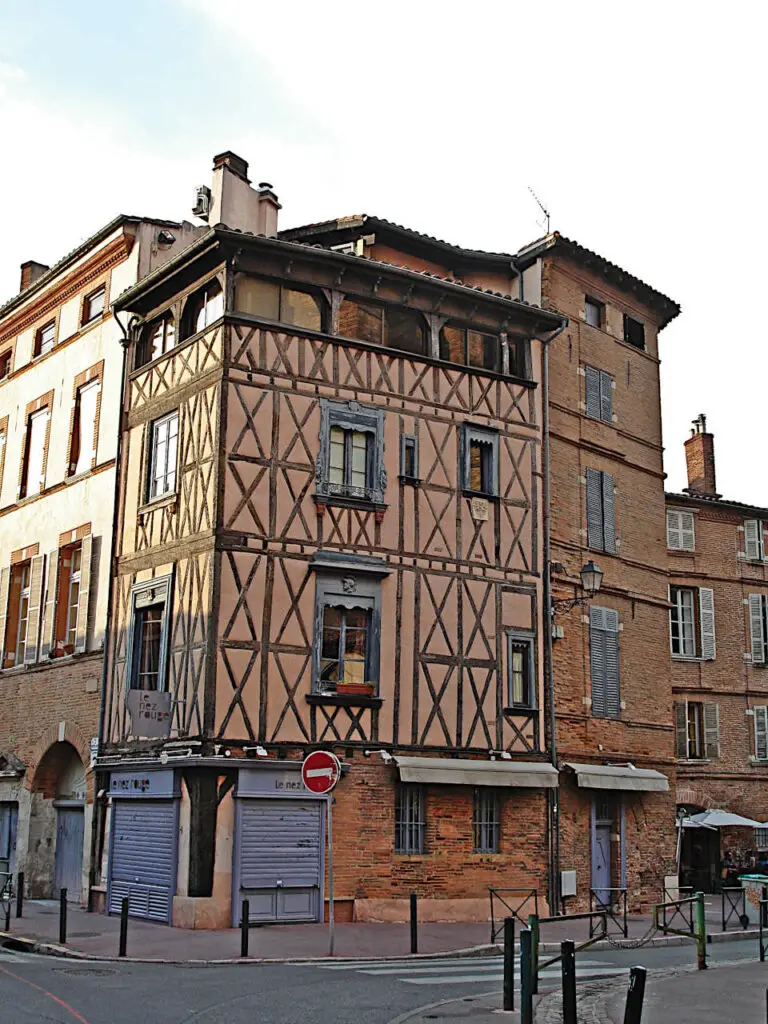 maison à pans de bois dans le centre de Toulouse