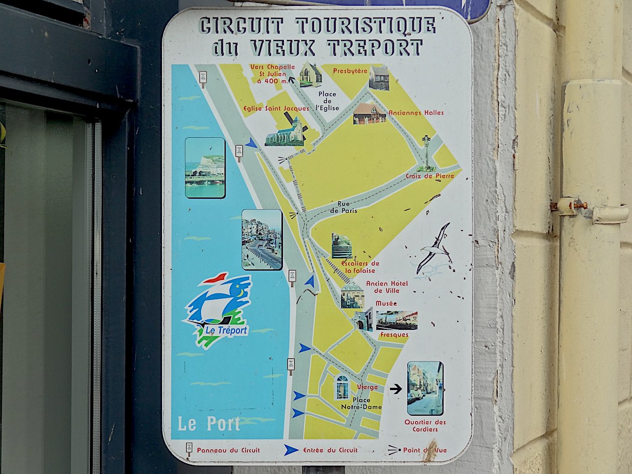 plan touristique du Tréport