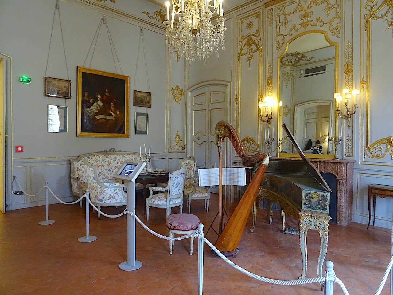 salon de musique de l'hôtel de Caumont à Aix