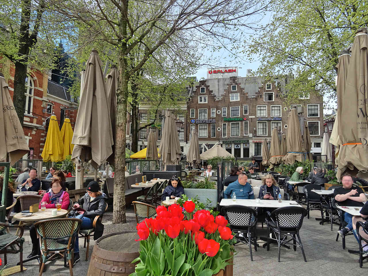 Leidesplein et terrasses à Amsterdam