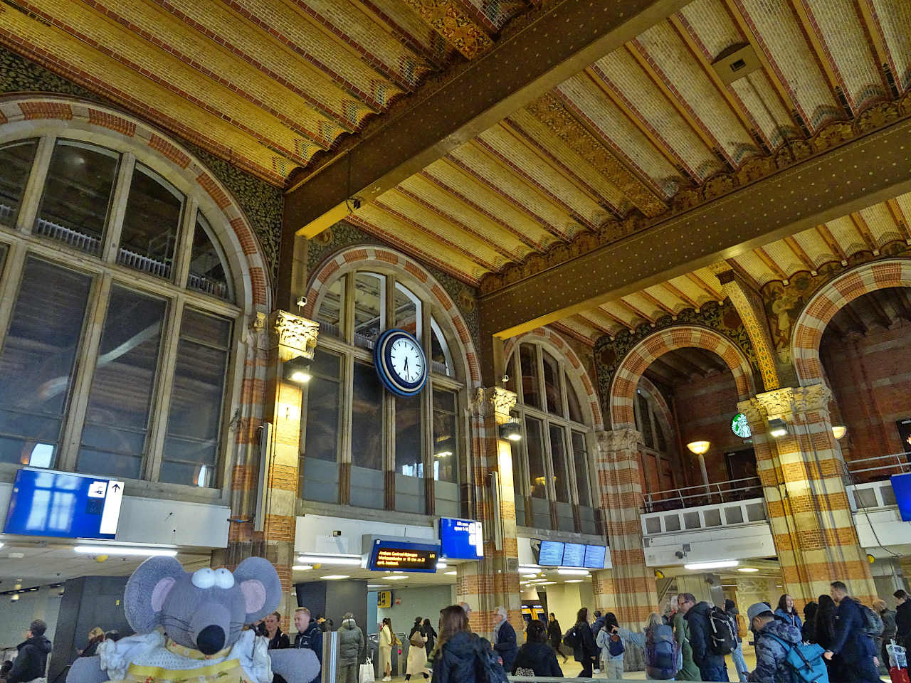 hall de la gare centrale d'Amsterdam